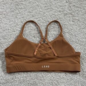 LSKD Women's Tan Sports Bra - L